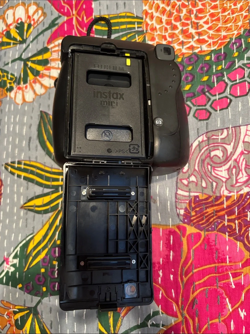 Fujifilm Black Instant Film Camera with Built-In Flash